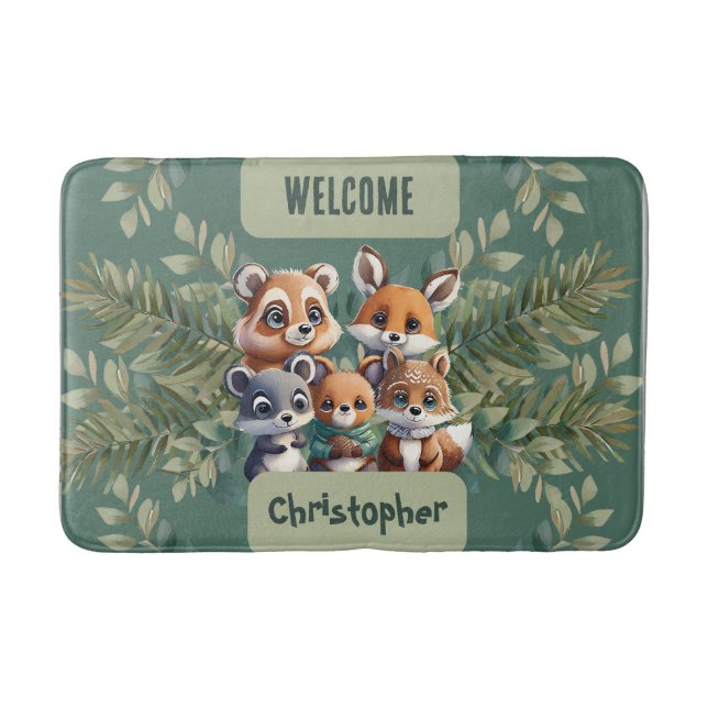 Alfombrilla De Baño Bebé de velas encantadas (Anverso)