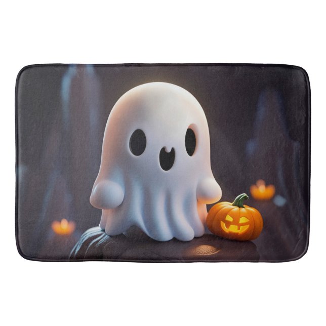 Alfombrilla De Baño Bebé Fantasma Típico personaje de Halloween (Anverso)