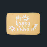 Alfombrilla De Baño Bebé Hippie Feliz Daisy Bath Mat<br><div class="desc">¿Qué manera tan adorable de decorar el baño o la sala de juegos de un niño? Fácil de lavar,  de acuerdo a su elección,  disponible en tres tamaños diferentes. Busque otras ideas divertidas que formen parte de la colección de hippie para bebés.</div>