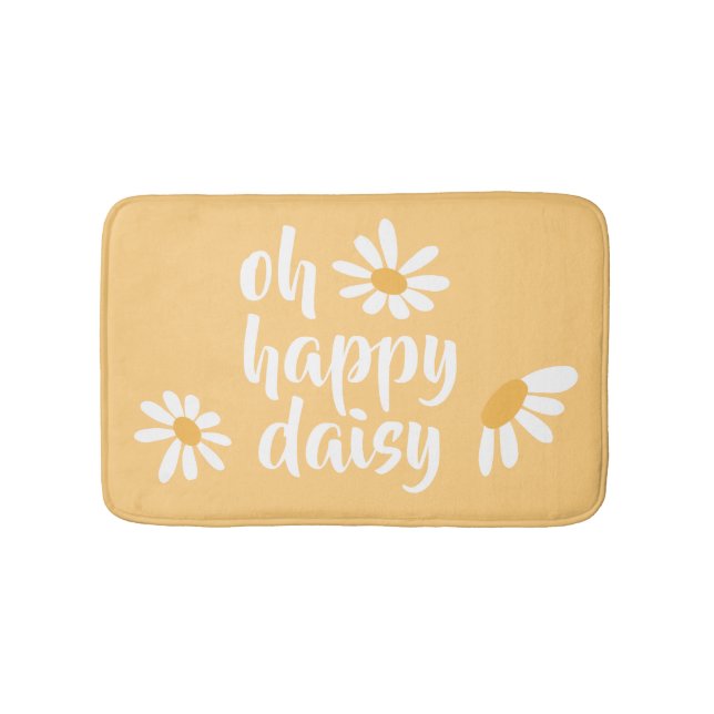 Alfombrilla De Baño Bebé Hippie Feliz Daisy Bath Mat (Anverso)