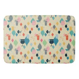 Alfombrilla De Baño Bebidas modernas de mediados de siglo