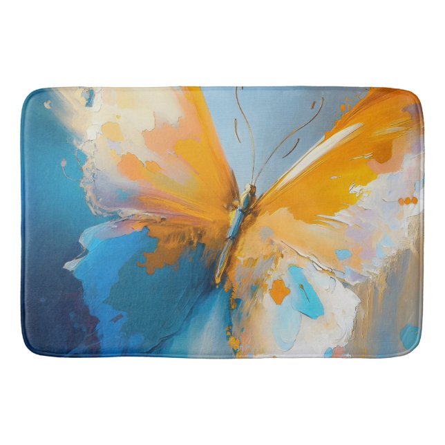 Alfombrilla De Baño Becoming Light – Abstract Butterfly In Motion (Anverso)