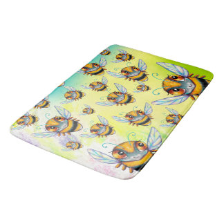 Alfombrilla De Baño Bee Busy Bath Mat