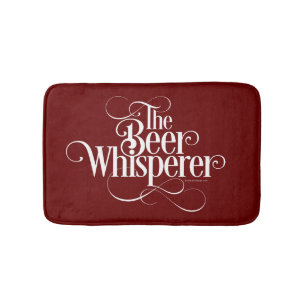 Alfombrilla De Baño Beer Whisperer (blanco) Bath Mat