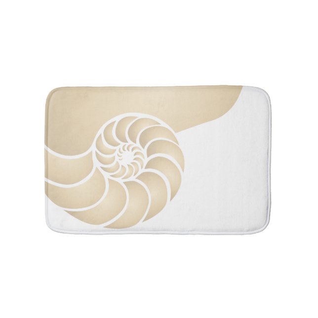 Alfombrilla De Baño Beige Nautilus (Anverso)
