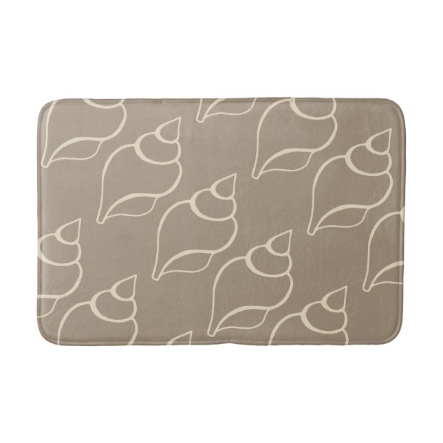Alfombrilla De Baño Beige Shells Bath Mat (Anverso)