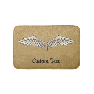 Alfombrilla De Baño Beige Wings Bathroom Mat
