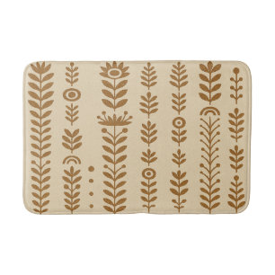 Alfombrilla De Baño Beige y Earth Brown Bath Mat