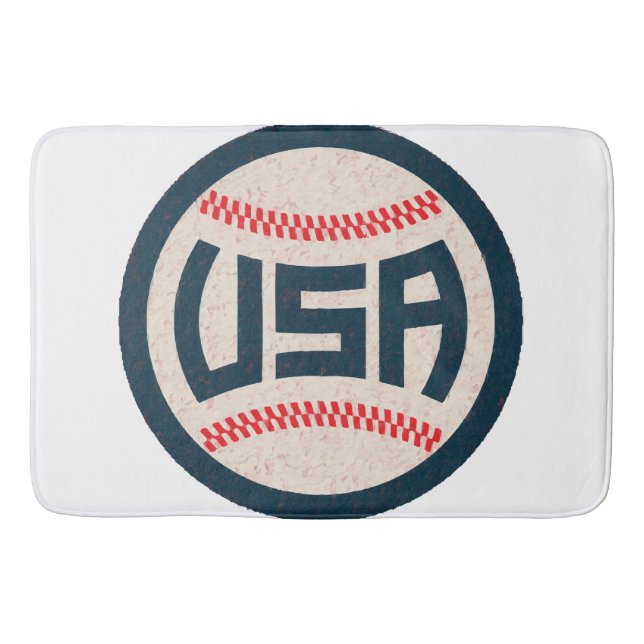 Alfombrilla De Baño Béisbol del Equipo USA (Anverso)