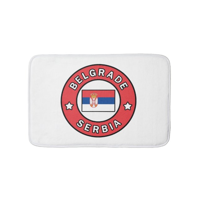 Alfombrilla De Baño Belgrado Serbia (Anverso)