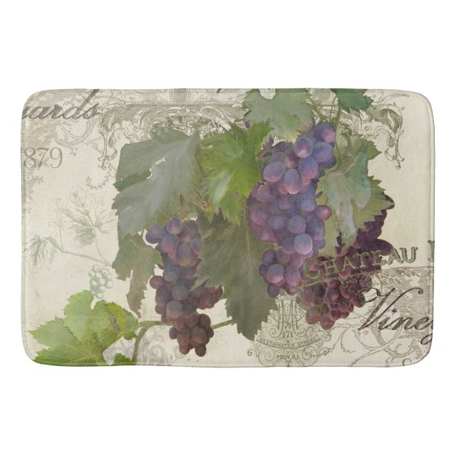 Alfombrilla De Baño Bella Artes de uvas vitícolas Pinot Noir (Anverso)