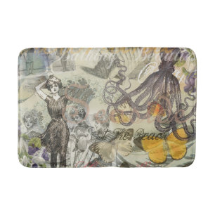 Alfombrilla De Baño Belleza victoriana de baño Kraken surrealismo vint