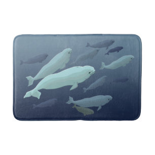 Alfombrilla De Baño Beluga Bath Mat Whale Art Decor de baño