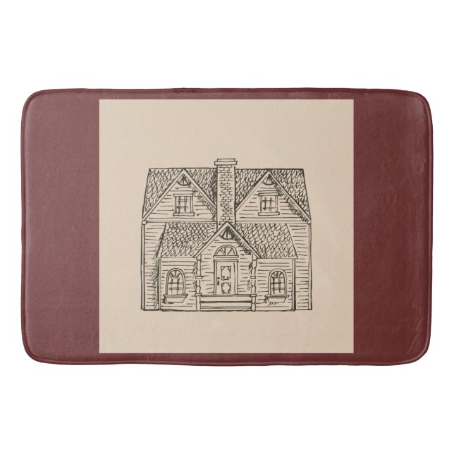 Alfombrilla De Baño Bendición Esta Casa con plantilla de imagen (Anverso)