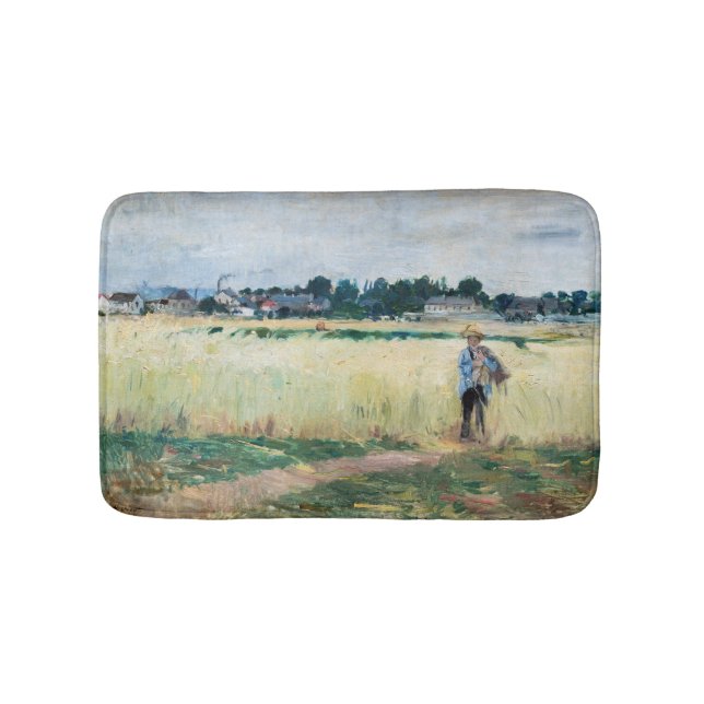 Alfombrilla De Baño Berthe Morisot - En el Wheatfield en Gennevillier (Anverso)