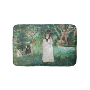 Alfombrilla De Baño Berthe Morisot - La caza de mariposas