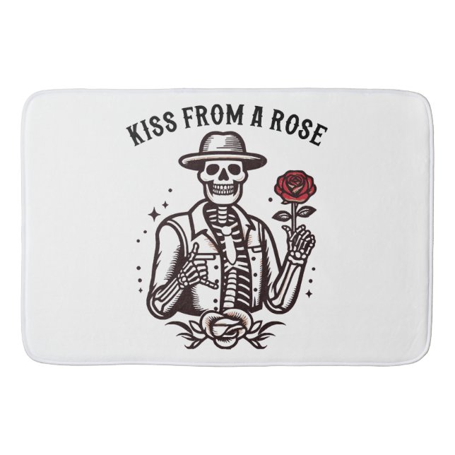 Alfombrilla De Baño Beso de una rosa (Anverso)