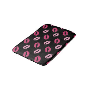 Alfombrilla De Baño Besos Rosados