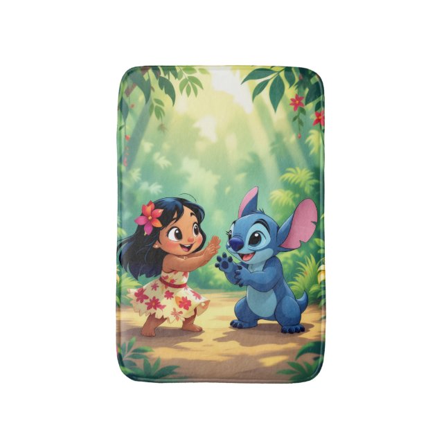 Alfombrilla De Baño Beste Freunde fürs Leben – Lilo & Stitch   (Frente vertical)