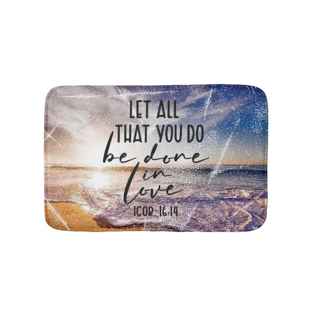 Alfombrilla De Baño Biblia Verse Bath Mat (Anverso)