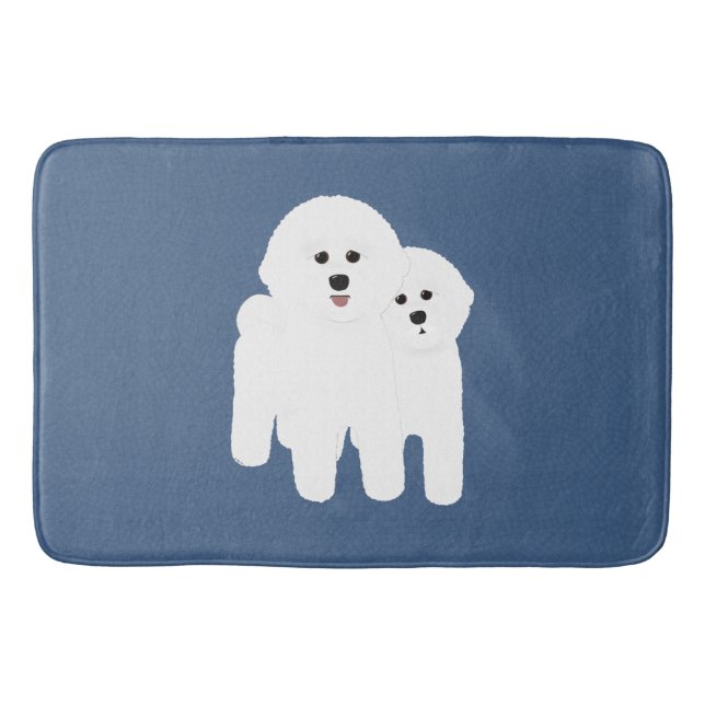 Alfombrilla De Baño Bichon Frise Bathmat (Anverso)