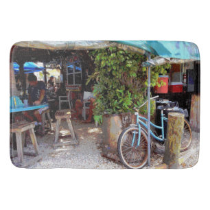 Alfombrilla De Baño Bicicleta azul