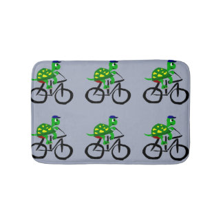Alfombrilla De Baño Bicicleta divertida del montar a caballo de la