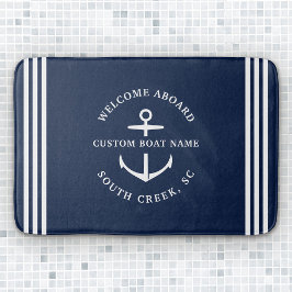 Alfombrilla De Baño Bienvenida a bordo de un barco Personalizado moder
