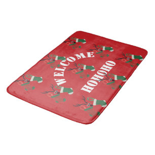 Alfombrilla De Baño Bienvenida Hogar Para Navidades