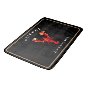 Alfombrilla De Baño bienvenida Lobster sushi mariscos Nombre del merca