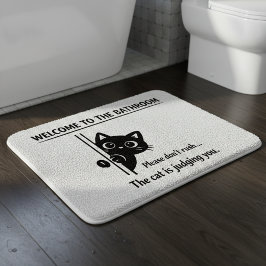 Alfombrilla De Baño Bienvenido al compañero de gato del baño