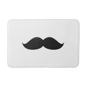 Alfombrilla De Baño Bigote negro divertido lindo