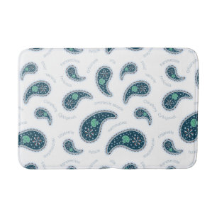 Alfombrilla De Baño Biología de protozoos Paramecia Paisley Ciencia