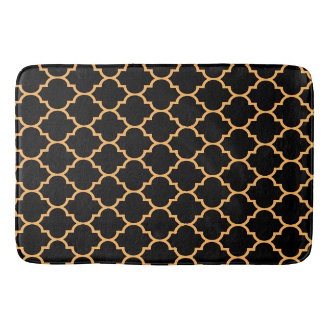 Alfombrilla De Baño Black Honeycomb (Anverso)