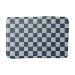 Alfombrilla De Baño Black ice checkered board pattern