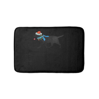 Alfombrilla De Baño Black Lab Naughty Christmas Dog Classic T-Shirt