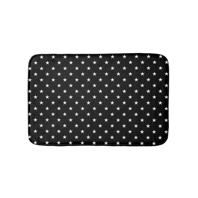 Alfombrilla De Baño Black Stars Bath Mat (Anverso)