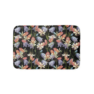 Alfombrilla De Baño Bladder Campion Bells: Floral acuarela