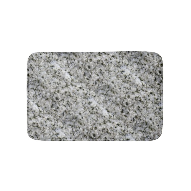 Alfombrilla De Baño Blanco de la roca del granito (Anverso)