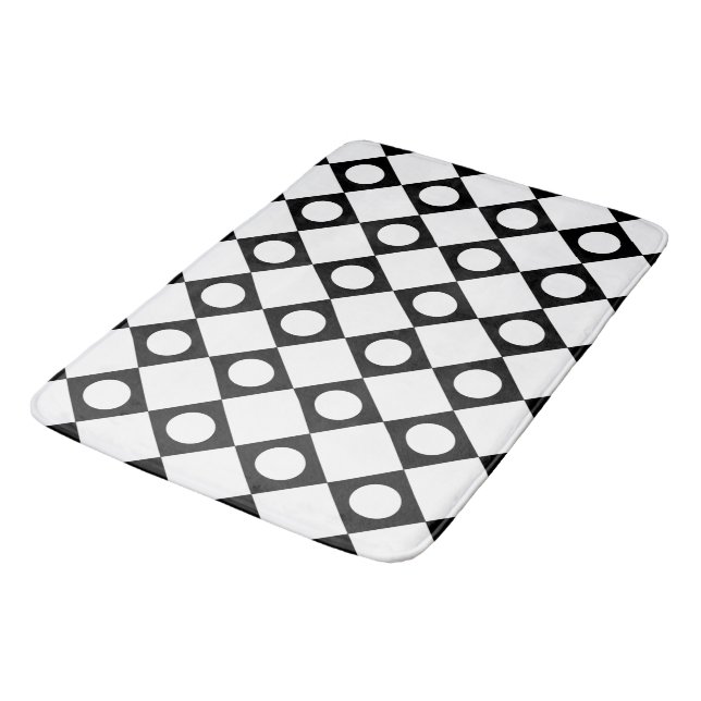 Alfombrilla De Baño Blanco de Mod Retro 60 (Angular)