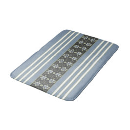 Alfombrilla De Baño Blanco gris azul y verde