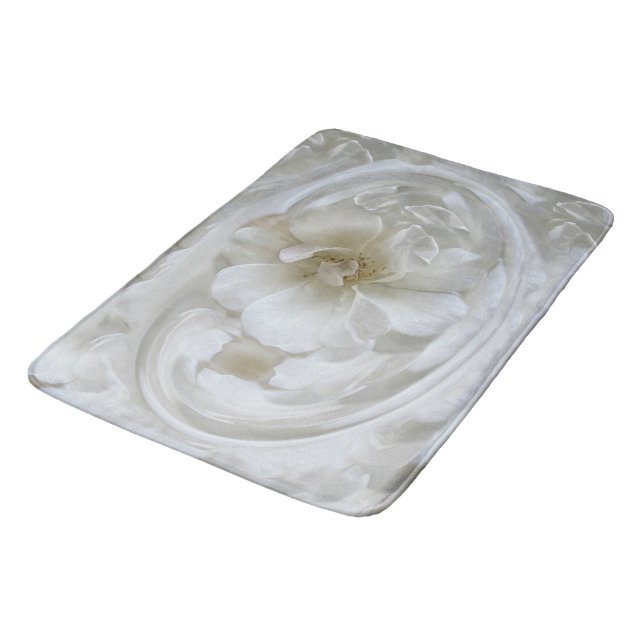 Alfombrilla De Baño Blanco marfil (Angular)