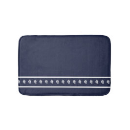 Alfombrilla De Baño Blanco náutico en la costa de peces angelicales de