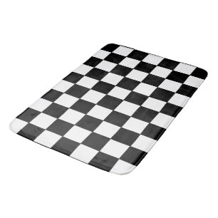 Alfombrilla De Baño Blanco y negro verificados