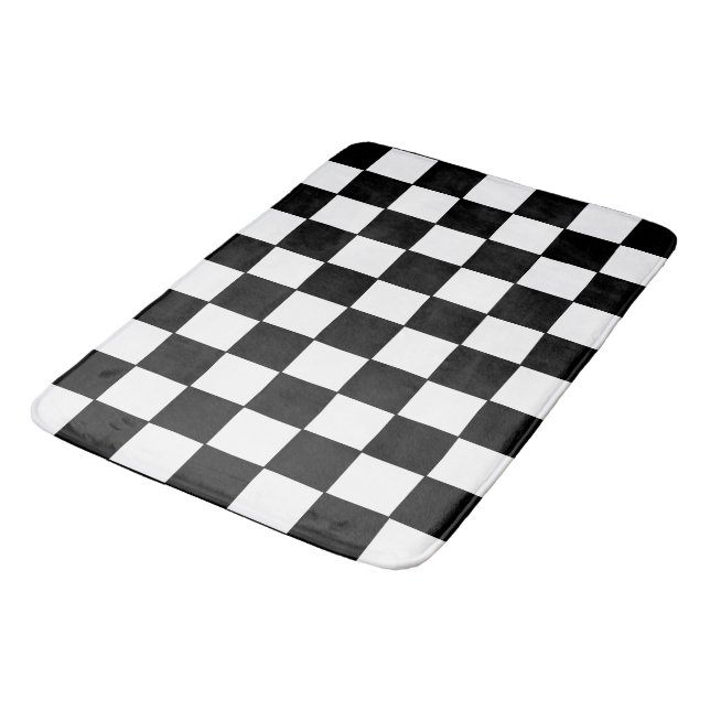 Alfombrilla De Baño Blanco y negro verificados (Angular)