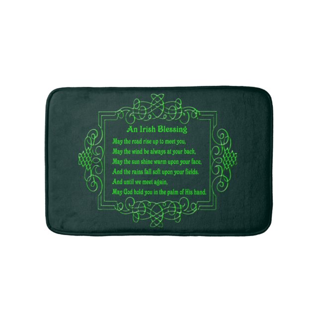 Alfombrilla De Baño Blessing Bath Mat irlandés (Anverso)