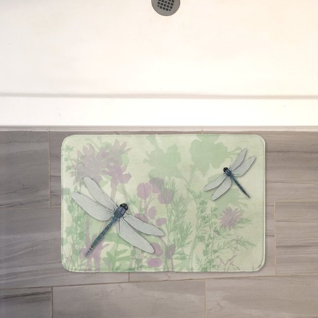 Alfombrilla De Baño Blue Dragonflies Bath Mat (Subido por el creador)
