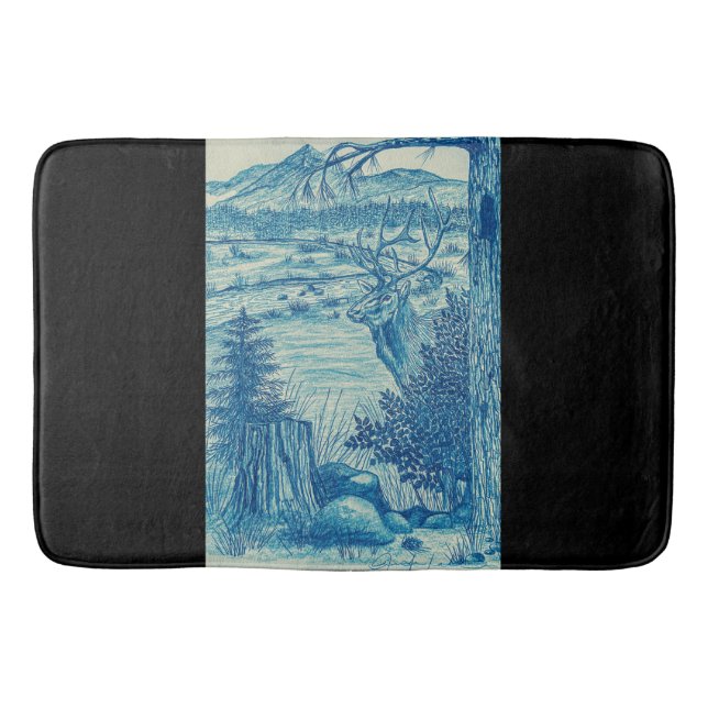 Alfombrilla De Baño Blue Elk Mat (Anverso)