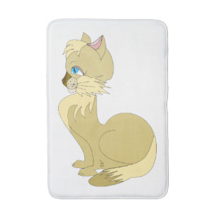 Alfombrilla De Baño Blue Eyed Cat Bath Mat - Your Colors - Text