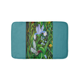 Alfombrilla De Baño Blue Hummingbird Bath Mat